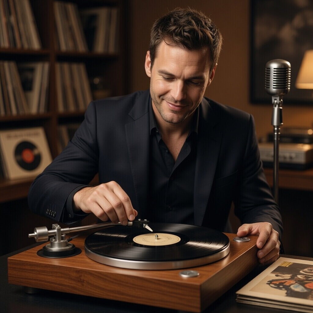 Jett Groove with record player